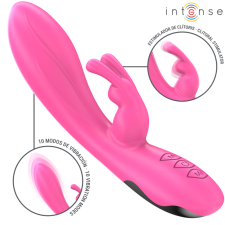 INTENSE - RANDALL Rabbit Vibrator mit 10 Vibrationsmodi in Rosa