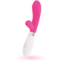 GLOSSY - JACKSON RABBIT ROSA Silikon-Massagestab mit 10 Vibrationsmodi