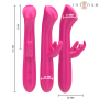 INTENSE - Julieta Rabbit Vibrator 18,6 cm mit 10 Vibrationsmodi in Rosa