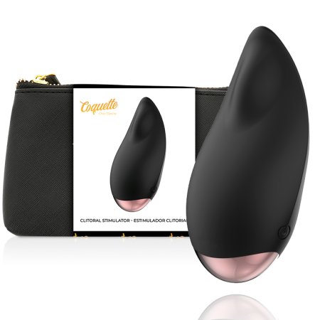 COQUETTE CHIC DESIRE - Klitoralstimulator Schwarz/Gold Tropfen