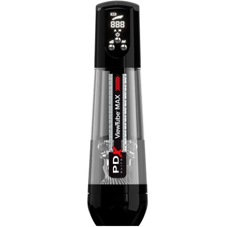 PDX ELITE VIEWTUBE MAX VIEW Automatischer Masturbator mit transparenter Saugnapftechnik