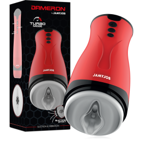 JAMYJOB Dameron Masturbator mit Saug- und Vibrationsfunktion