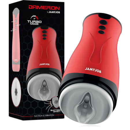 JAMYJOB Dameron Masturbator mit Saug- und Vibrationsfunktion