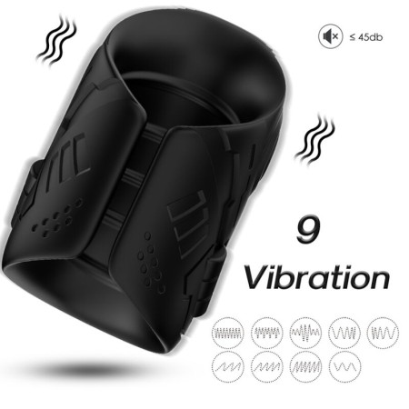 ARMONY - Masturbator & Vibrator Schwarz mit 9 Vibrationsmodi