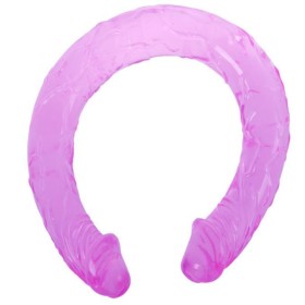 BAILE Double Dong Lila 44,5 cm - Flexibler Doppel-Penis aus Gelatine
