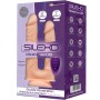 SILEXD Model 1 Realistischer Doppel-Penetrations-Vibrator aus Premium-Silikon mit Fernbedienung, 17,5 / 19,5 cm