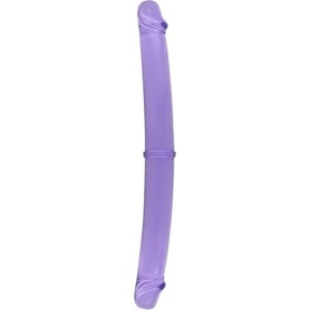 SEVEN CREATIONS Doppelpenis 30 cm in Lila aus hochwertigem PVC