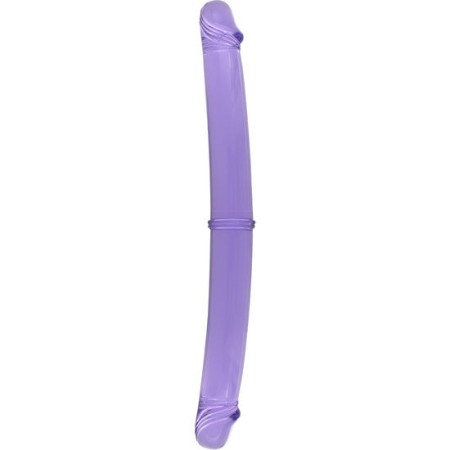 SEVEN CREATIONS Doppelpenis 30 cm in Lila aus hochwertigem PVC