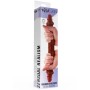 GET REAL - Doppelter Silikon-Dildo Caramel 35 cm mit beweglicher Vorhaut