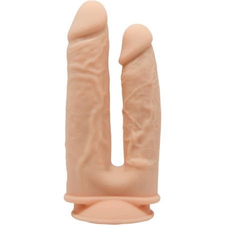 SILEXD Modell 1 Realistischer Doppel-Penis Dildo aus Premium Silexpan Silikon 17,5 / 19,5 cm