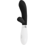 GLOSSY - Jackson Rabbit Schwarz Silikon-Massagegerät mit 10 Vibrationsmodi