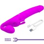 PRETTY LOVE Zanini Strapless Strap-On Vibrator mit 10 Vibrationsmodi, Lila