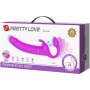 PRETTY LOVE Zanini Strapless Strap-On Vibrator mit 10 Vibrationsmodi, Lila