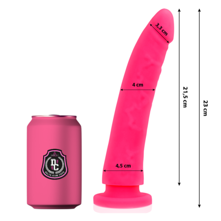DELTA CLUB - Realistischer rosa Dildo aus medizinischem Silikon 23 cm - Ø 4,5 cm