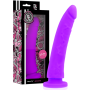 DELTA CLUB - Realistischer lila Dildo aus medizinischem Silikon, 20 cm Länge, 4 cm Durchmesser