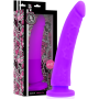 DELTA CLUB - Realistischer lila Dildo aus medizinischem Silikon, 23 cm Länge, 4,5 cm Durchmesser