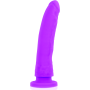 DELTA CLUB - Realistischer lila Dildo aus medizinischem Silikon, 23 cm Länge, 4,5 cm Durchmesser