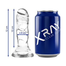 X RAY - Klarer Dildo Transparent 12 cm - Ø 2,6 cm