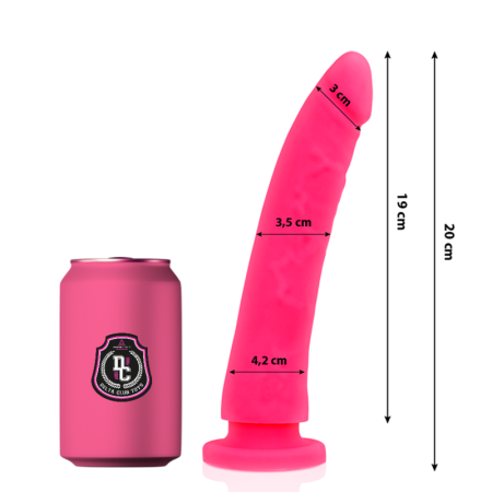 DELTA CLUB - Realistischer rosa Silikon-Dildo 20 cm x 4 cm