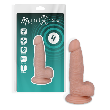 MR INTENSE - 4 realistischer Penis 16,2 cm x 3,1 cm - flexible und hypoallergen