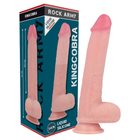 ROCKARMY Kingcobra Realistischer Liquid Silikon Dildo 24 cm - Ø 4,77 cm