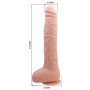 BAILE Realistischer Flexibler Dildo mit Saugnapfbasis 28 cm