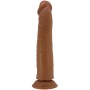 PRETTY LOVE - Sharife realistischer Dildo 25 cm Braun mit Saugbasis