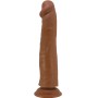 PRETTY LOVE - Sharife realistischer Dildo 25 cm Braun mit Saugbasis