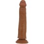 PRETTY LOVE - Sharife realistischer Dildo 25 cm Braun mit Saugbasis