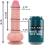 ROCKARMY Mustang Realistischer Dildo aus flüssigem Silikon 18 cm - Ø 4,14 cm