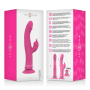 INTENSE - JULIO Rabbit Vibrator aus rosa Silikon mit doppelter Stimulation