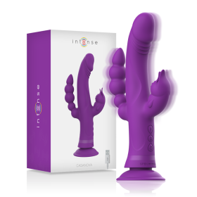 INTENSE - CASANOVA Rabbit Vibrator aus Silikon mit Triple Motor, Lila