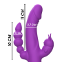 INTENSE - CASANOVA Rabbit Vibrator aus Silikon mit Triple Motor, Lila