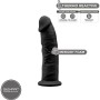 SILEXD Modell 2 Realistischer Premium Silikon-Dildo SILEXPAN Schwarz 15 cm