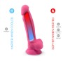 SILEXD Modell 1 Realistischer Dildo aus Premium Silikon Silexpan Fluoreszierend Rosa 17,5 cm