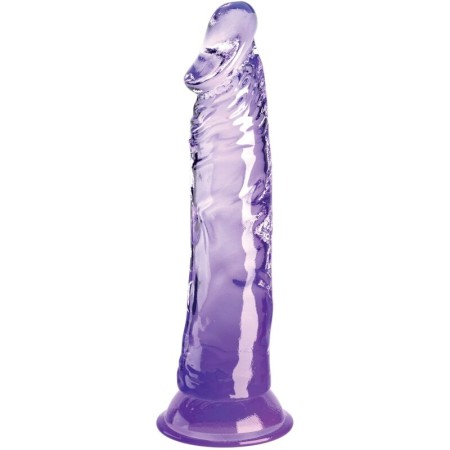 KING COCK - Klarer realistischer Penis 19,7 cm Lila