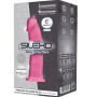 SILEXD Modell 2 Realistischer Premium Silikon-Dildo Silexpan Leuchtrosa 15 cm