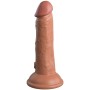 KING COCK Elite realistischer Silikon-Dildo 15,2 cm - Karamell