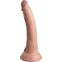 KING COCK Elite Realistischer Dildo Vibrator mit Fernbedienung aus Silikon 17,8 cm