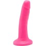 GET REAL - HAPPY DICKS DONG 12 CM ROSA - Realistischer, farbenfroher Dong mit Saugbasis