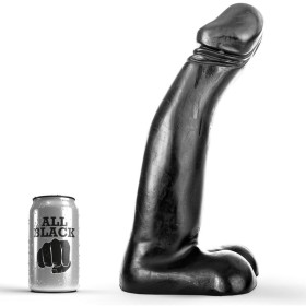 ALL BLACK - Realistischer schwarzer Fisting Dildo 29 cm