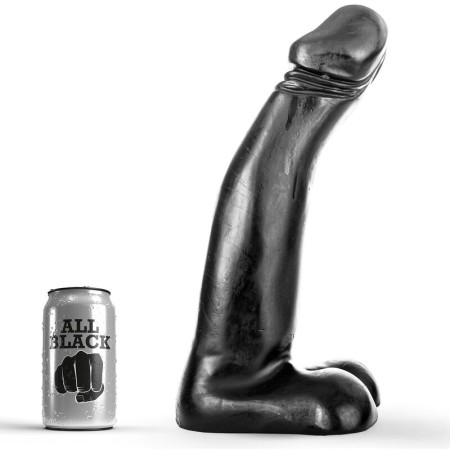 ALL BLACK - Realistischer schwarzer Fisting Dildo 29 cm