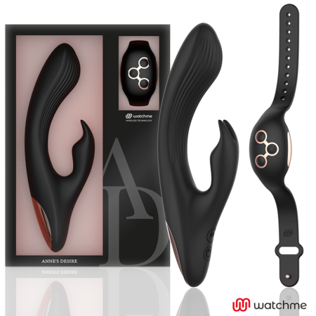 ANNE'S DESIRE - Rabbit Vibrator mit Fernbedienung und WATCHME Technologie Schwarz/Gold