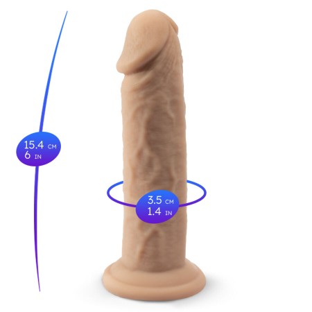 SILEXD - Realistisches Penis Modell 2 aus Premium Thermoreaktiver Silikon, 15,4 cm