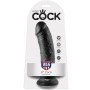 KING COCK - 8 Schwarzer Dildo 20,3 cm realistisch