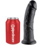 KING COCK - 8 Schwarzer Dildo 20,3 cm realistisch