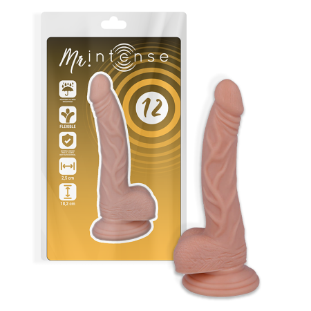 MR INTENSE - Realistischer Dildo 18,2 cm x 2,5 cm mit Saugnapf