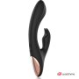 ANNE'S DESIRE - Rabbit Vibrator mit Fernbedienung und WATCHME Technologie Schwarz/Gold