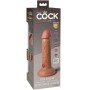 KING COCK Elite Realistischer Dildo Vibrator aus Silikon 15,2 cm Karamell