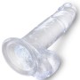 KING COCK - Transparenter realistischer Penis mit Hoden 15,2 cm